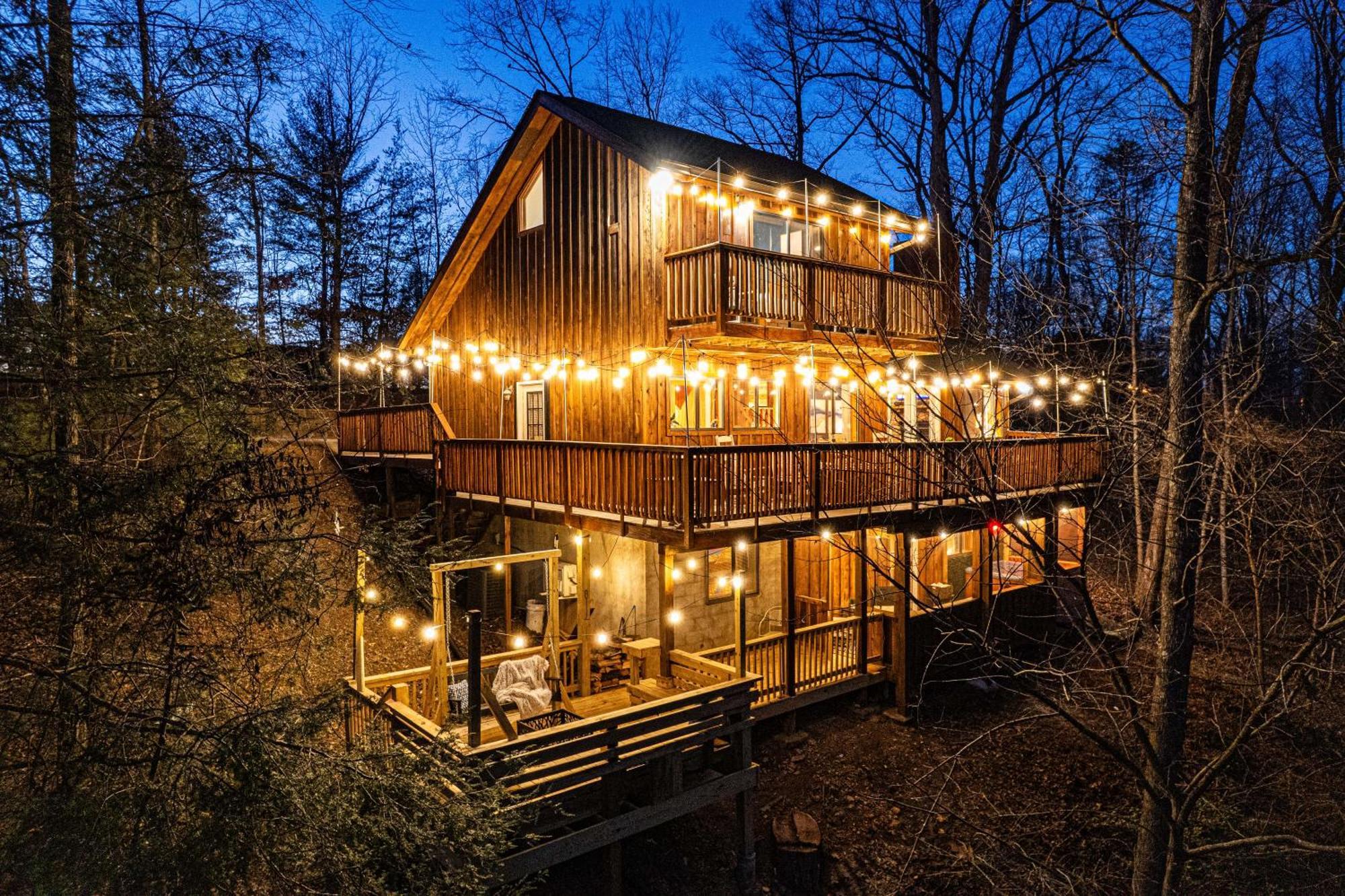 The Family Stone Luxe Cabin Sleeps 12 Hot Tub Dogfriendly Dollywood Pigeon Forge Luaran gambar